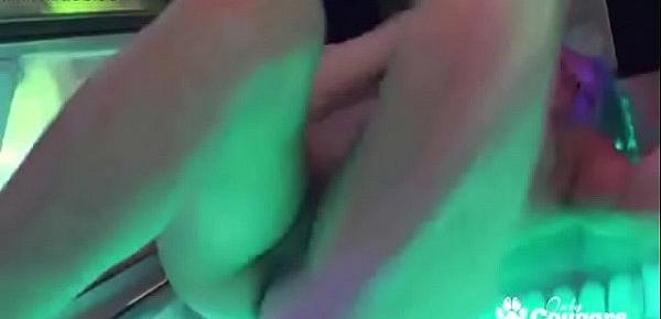  Willa Fingers Her Asshole Inside A Tanning Bed